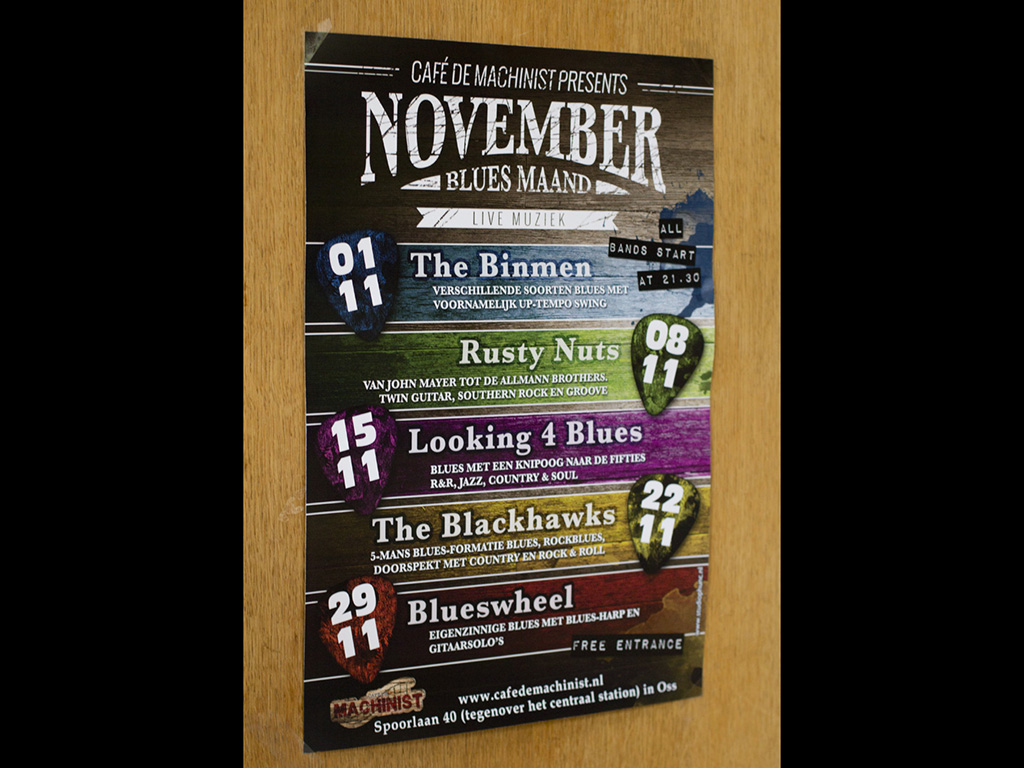 November Bluesmaand Poster